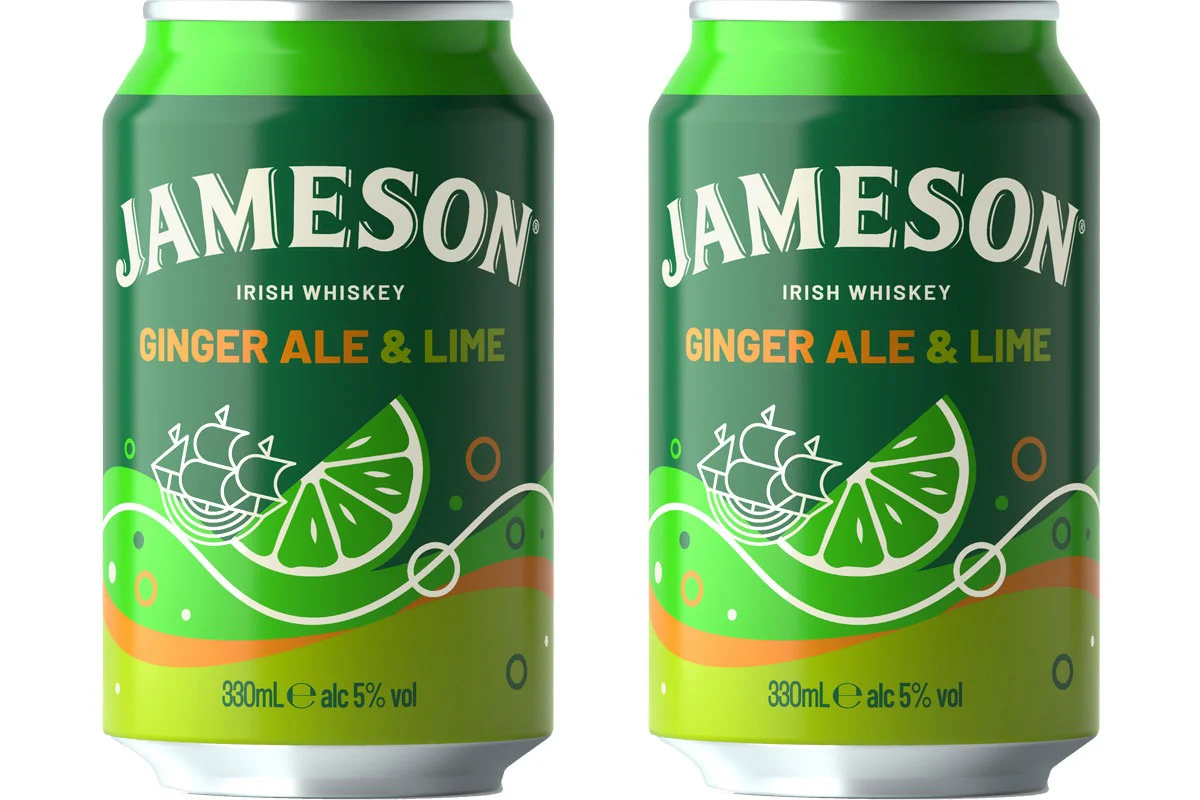 Jameson се завръща в RTD сегмента с по-голямо кенче Ginger Ale & Lime